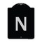 Signmission Sign with Letter N Heavy-Gauge Aluminum Architectural Sign, 24" x 18", BS-1824-22938 A-DES-BS-1824-22938 - alternate 1
